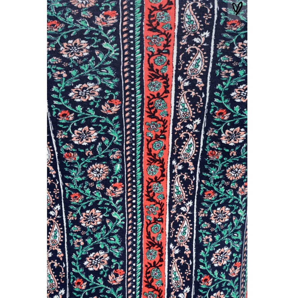 THE SKY NAVY BLUE PRINT MIDI DRESS - Picture 5 of 6